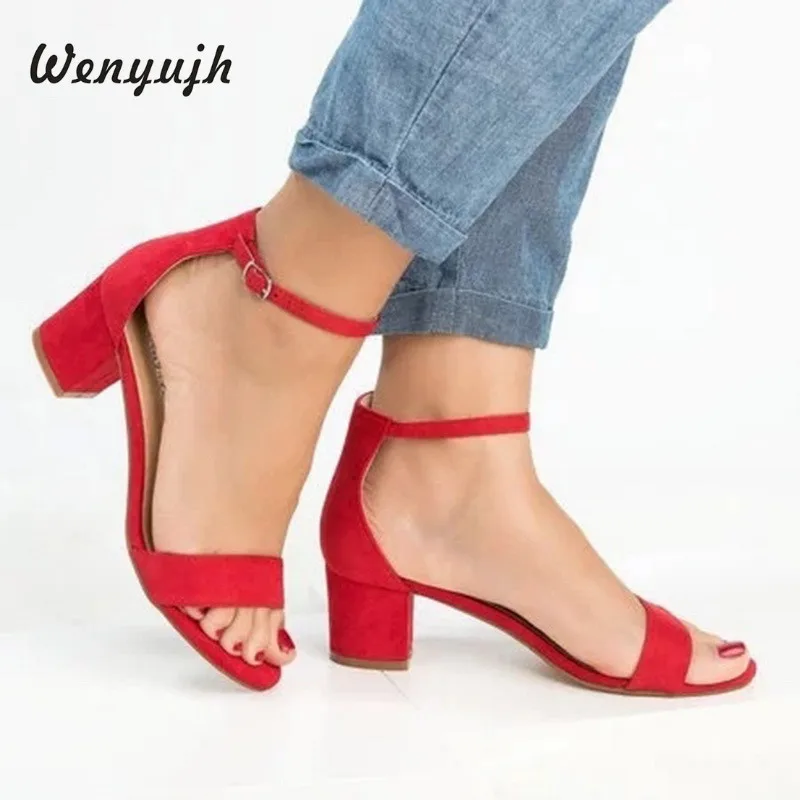 WENYUJH 2019 Ankle Strap Heels Women Sandals Summer Shoes Women Open Toe Chunky High Heels Party Dress Sandals Big Size Female
WENYUJH 2019 Ankle Strap Heels Women Sandals Summer Shoes Women Open Toe Chunky High Heels Party Dress Sandals Big Size Female
