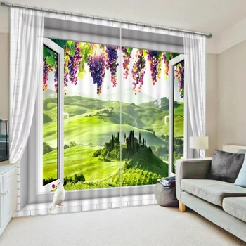 Grape Print Blackout fabric Modern 3D Window Curtains for Bedding room Living room Hotel Office Drape Cortinas Home Decorative
Grape Print Blackout fabric Modern 3D Window Curtains for Bedding room Living room Hotel Office Drape Cortinas Home Decorative