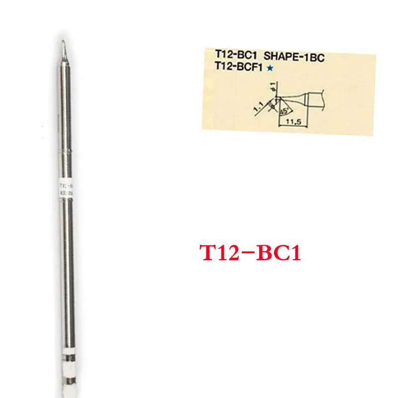 Welding Tip T12-BC1 Electronic Soldering Tips Shape For FX9501 Soldering Station Soldering Handle Solder Iron
Welding Tip T12-BC1 Electronic Soldering Tips Shape For FX9501 Soldering Station Soldering Handle Solder Iron