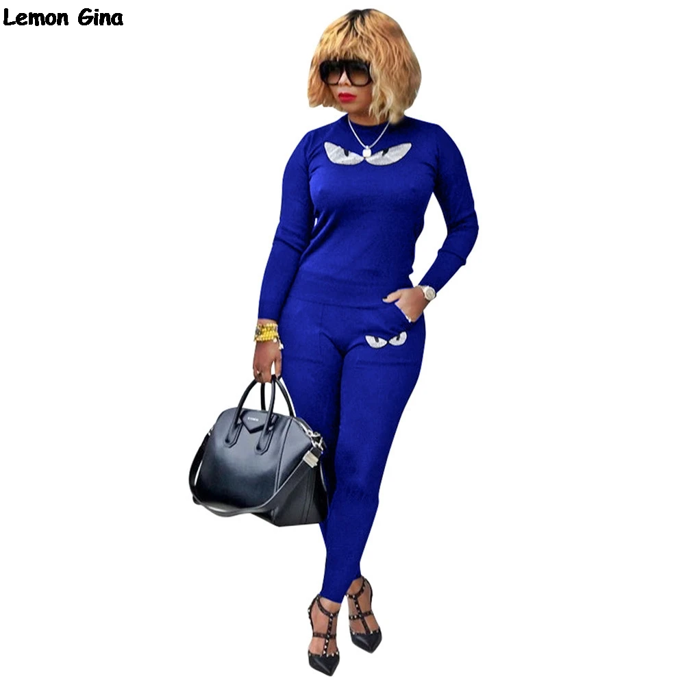 Women new long sleeve hot drilling eyes sweatshirts skinny long pants two pieces sets sporting tracksuits fashion outfits TS895
Women new long sleeve hot drilling eyes sweatshirts skinny long pants two pieces sets sporting tracksuits fashion outfits TS895