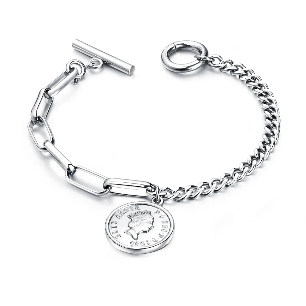 Fashion Retro Portrait Round Pendant High Quality Titanium Steel OT Button Bracelet Women's Holiday Gift Jewelry 3-GS986
Fashion Retro Portrait Round Pendant High Quality Titanium Steel OT Button Bracelet Women's Holiday Gift Jewelry 3-GS986