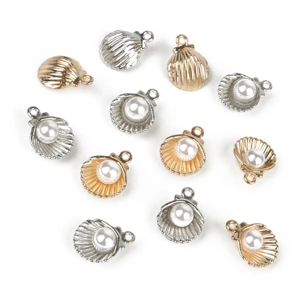 HOT 10Pcs Gold/Silver Enamel Shell Alloy Charm Pendant Fit Bracelet Jewelry Accessory For DIY Women Necklace Pendant Making
HOT 10Pcs Gold/Silver Enamel Shell Alloy Charm Pendant Fit Bracelet Jewelry Accessory For DIY Women Necklace Pendant Making