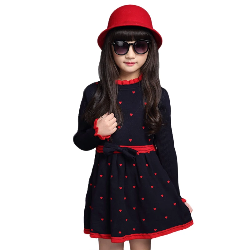 Slim Children Knitted Sweater Girls Princess Dress With macrame Nifty And Lovely Winter Clothing For Kids
Slim Children Knitted Sweater Girls Princess Dress With macrame Nifty And Lovely Winter Clothing For Kids