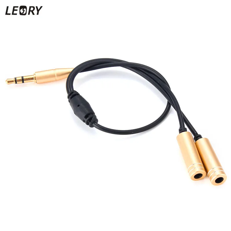 Leory 1 Male to 2 Dual Female Earphone Headphone Splitter Cable Standard 3.5mm Jack Universal Audio Cable Y Splitter
Leory 1 Male to 2 Dual Female Earphone Headphone Splitter Cable Standard 3.5mm Jack Universal Audio Cable Y Splitter