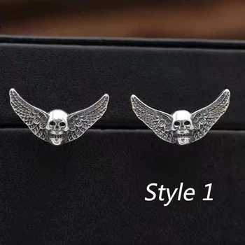 SOQMO Mens Earrings Silver 925 Skull Rose Studs Steampunk Rock Biker Men Vintage Earrings Male Black Sterling Silver Jewelry
SOQMO Mens Earrings Silver 925 Skull Rose Studs Steampunk Rock Biker Men Vintage Earrings Male Black Sterling Silver Jewelry