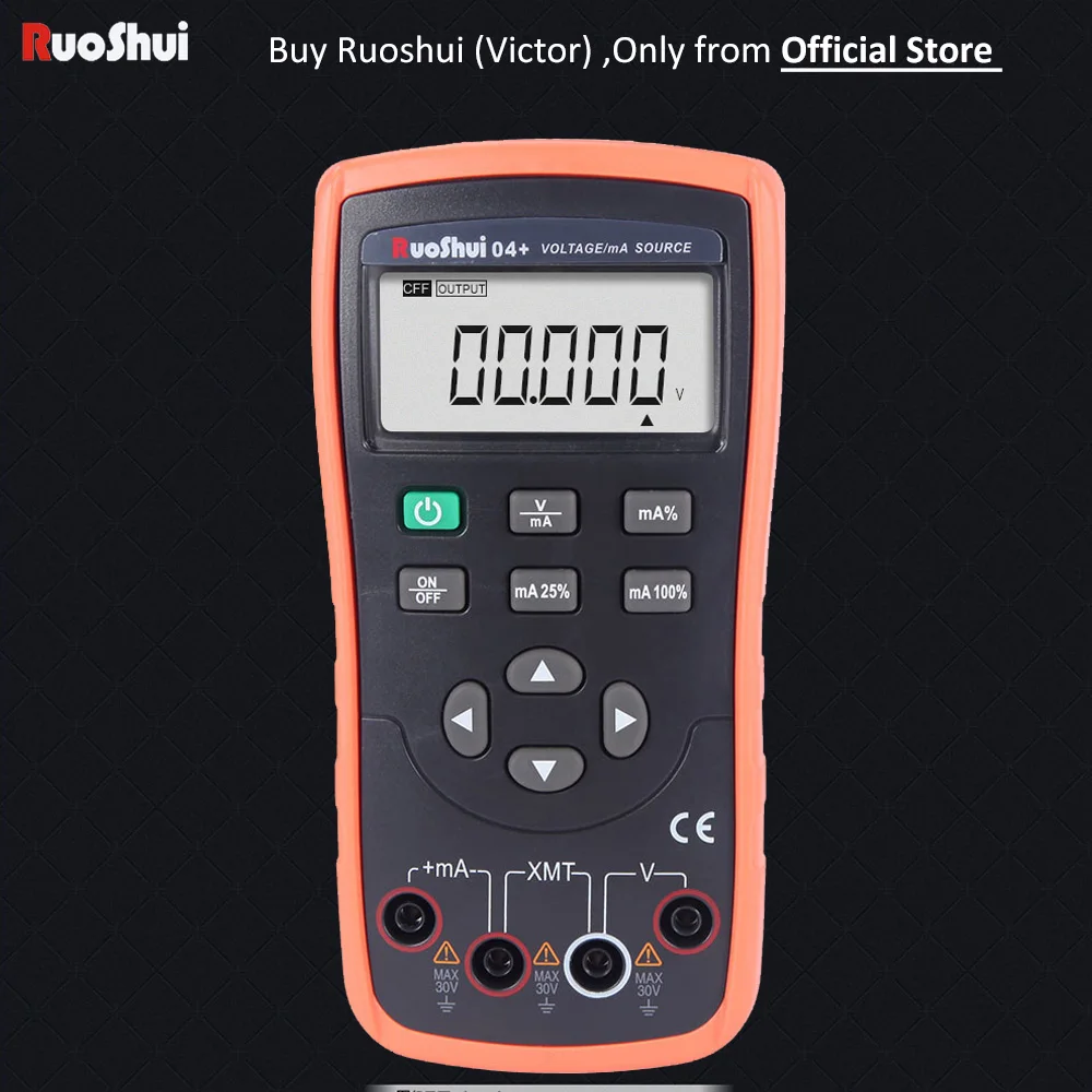 04+ 10V DC Voltage/ 22mA DC Current Simulation process Calibrator currency detector with 24V loop power supply (RuoShui)
04+ 10V DC Voltage/ 22mA DC Current Simulation process Calibrator currency detector with 24V loop power supply (RuoShui)
