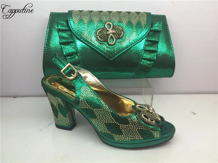 Hot sale green African high heel lady pump shoes and handbag set perfect matching for evening dress GY39,heel height 7cm
Hot sale green African high heel lady pump shoes and handbag set perfect matching for evening dress GY39,heel height 7cm