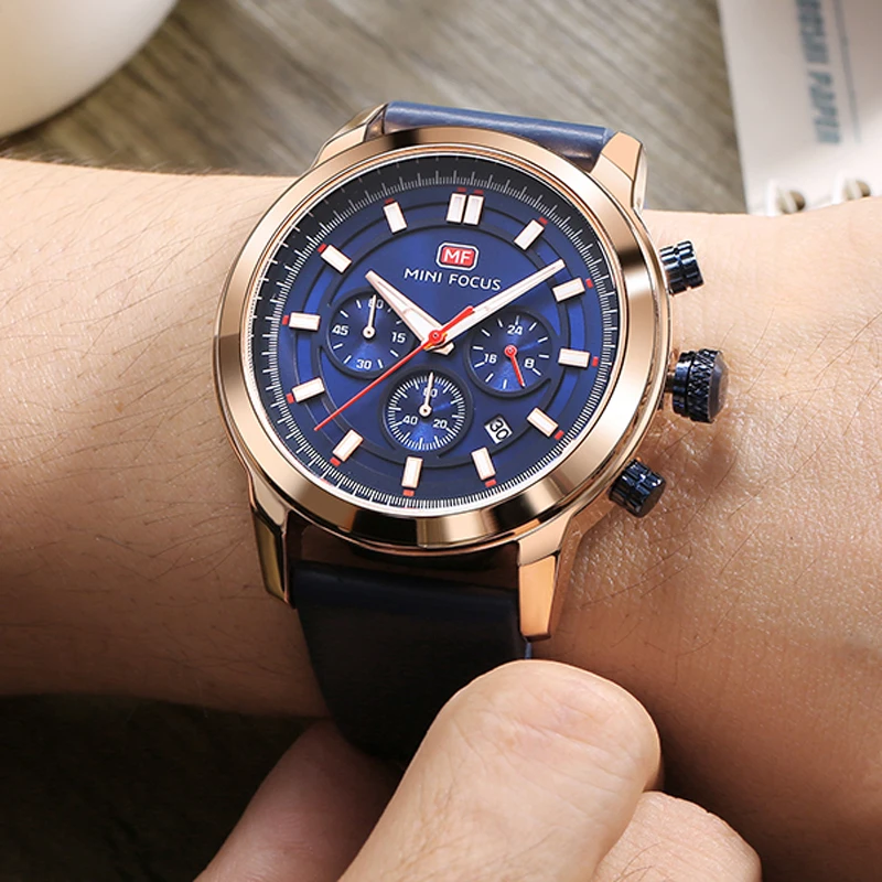 2019 New Chronograph Mens Watches Top Brand Luxury Leather Quartz Watch Men Wristwatch Fashion Casual Sport Clock Watch Relogio
2019 New Chronograph Mens Watches Top Brand Luxury Leather Quartz Watch Men Wristwatch Fashion Casual Sport Clock Watch Relogio