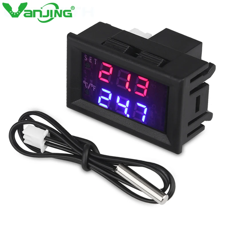 1209WK DC12V Digital Temperature Controller Mini Thermostat C/F Thermometer Regulator Thermo Controller Switch
1209WK DC12V Digital Temperature Controller Mini Thermostat C/F Thermometer Regulator Thermo Controller Switch