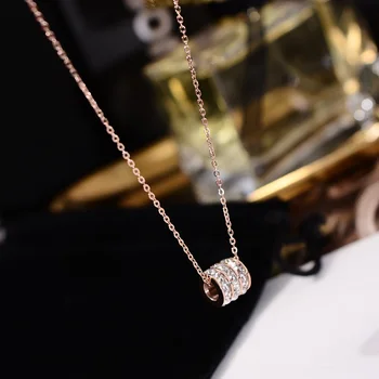 YUN RUO 2018 New Arrival Rose Gold Color Luxury Zircon Cylinder Pendant Necklace Fashion Titanium Steel Woman Jewelry Not Fade
YUN RUO 2018 New Arrival Rose Gold Color Luxury Zircon Cylinder Pendant Necklace Fashion Titanium Steel Woman Jewelry Not Fade