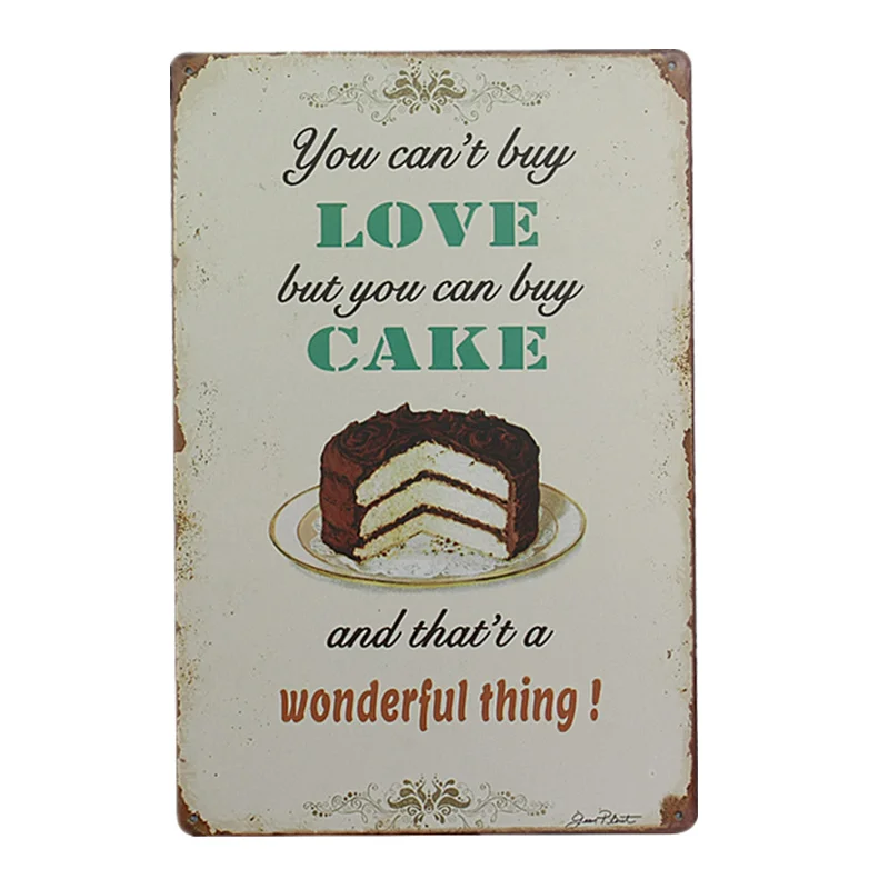 For Pub Bar Cafe Hotel Room Home Wall Decor Art Gift Tin Poster YN133 Chocolate Cake Metal Signs Valentine's Day Decoration
For Pub Bar Cafe Hotel Room Home Wall Decor Art Gift Tin Poster YN133 Chocolate Cake Metal Signs Valentine's Day Decoration