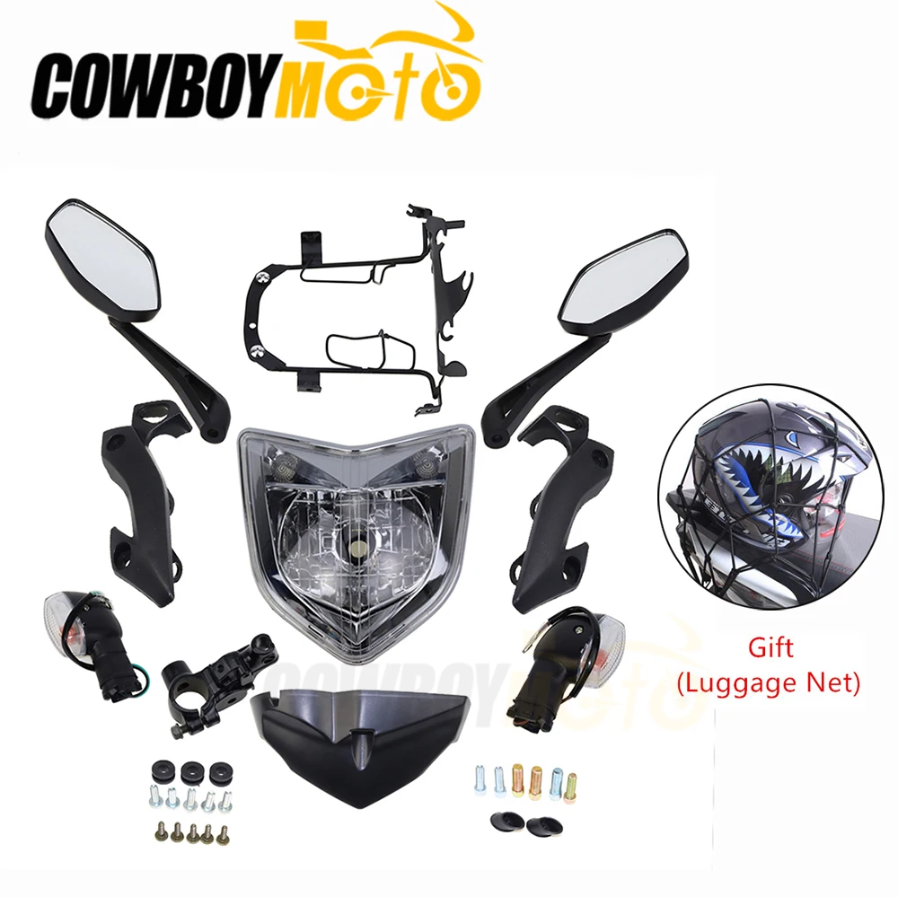 Motorcycle Headlight Head Light Lamp Assembly Housing Rear Mirrors Turn Signals Adapter Kit Set For Yamaha FZ1N 2006-2009 07 08 
Motorcycle Headlight Head Light Lamp Assembly Housing Rear Mirrors Turn Signals Adapter Kit Set For Yamaha FZ1N 2006-2009 07 08