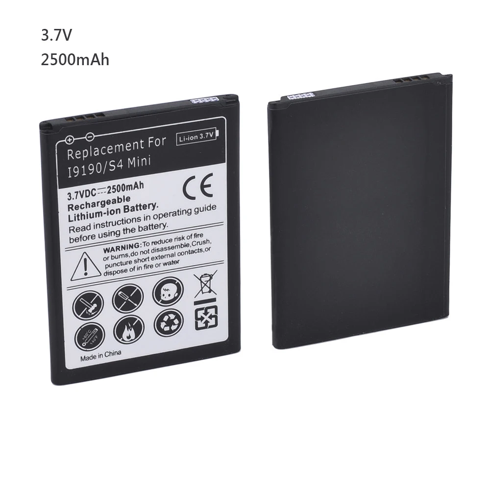 For Samsung GALAXY S4 Mini Phone Battery Rechargeable Lithium-ion Battery Phone Power Mobile Phone Batteries 2500mAh
For Samsung GALAXY S4 Mini Phone Battery Rechargeable Lithium-ion Battery Phone Power Mobile Phone Batteries 2500mAh