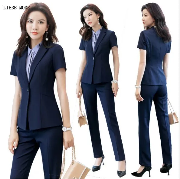 Two Piece Career Mini Skirt Suits Black Blue Fashion Short Sleeve Blazer and Skirt Female Work Wear Skirts Suit Plus Size Outfit
Two Piece Career Mini Skirt Suits Black Blue Fashion Short Sleeve Blazer and Skirt Female Work Wear Skirts Suit Plus Size Outfit