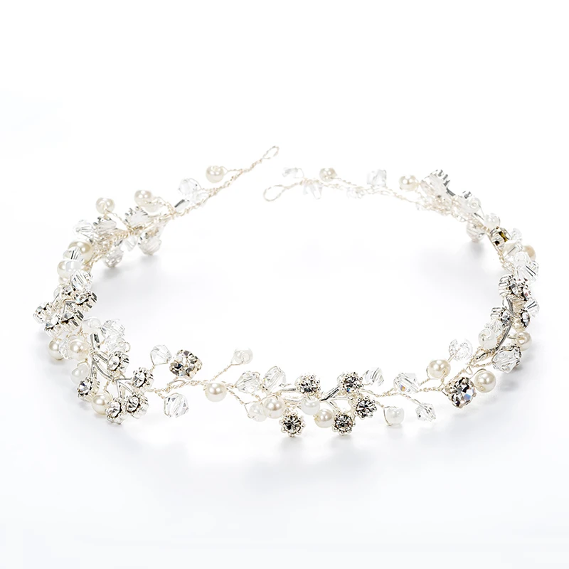 Dower me 2018 Silver Women Pearls Hair Vine Bridal Headband Tiara Handmade Wedding Hair Piece Accessories
Dower me 2018 Silver Women Pearls Hair Vine Bridal Headband Tiara Handmade Wedding Hair Piece Accessories