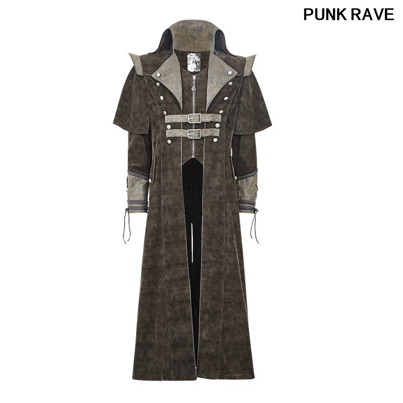 Gothic popular Mens Long Brown cool Jacket Steampunk VTG Regency Highwayman cowboy Coat Punk Rave Y-654
Gothic popular Mens Long Brown cool Jacket Steampunk VTG Regency Highwayman cowboy Coat Punk Rave Y-654