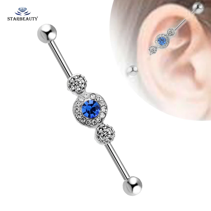 Popular Three Planets Crystal Ear Barbell Piercing 316L Industrial Piercing Earrings Jewelry Cool Lobes Ear Piercings Ear Plugs
Popular Three Planets Crystal Ear Barbell Piercing 316L Industrial Piercing Earrings Jewelry Cool Lobes Ear Piercings Ear Plugs