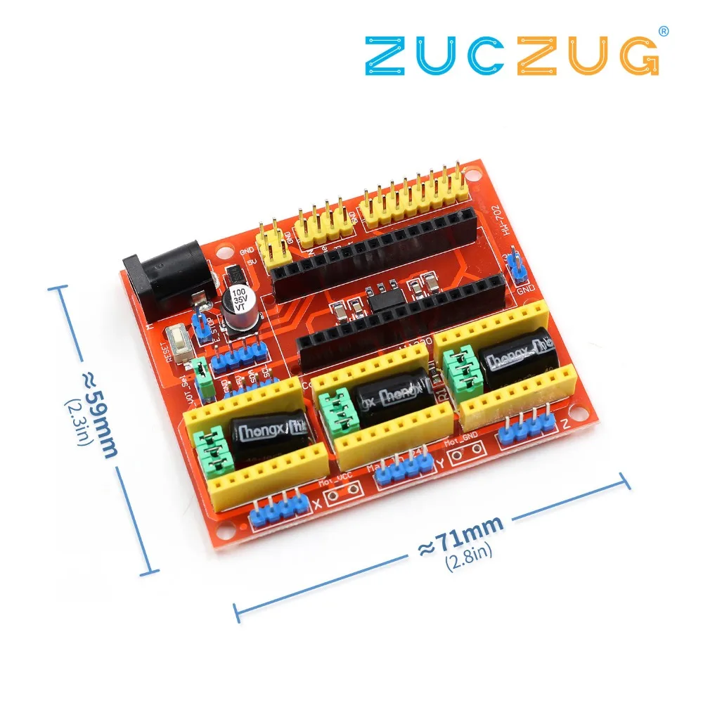New CNC Shield V4 Engraving Machine / 3D Printer / A4988 Driver Expansion Board for arduino Diy Kit
New CNC Shield V4 Engraving Machine / 3D Printer / A4988 Driver Expansion Board for arduino Diy Kit