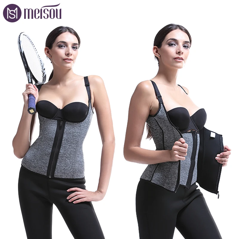 Meisou Burn Fat Body Shaper Neoprene Zip Strap Waist Trainer Hot Sweat Girdle Waist Slimming Shaping Workout Shaper Vest 
Meisou Burn Fat Body Shaper Neoprene Zip Strap Waist Trainer Hot Sweat Girdle Waist Slimming Shaping Workout Shaper Vest