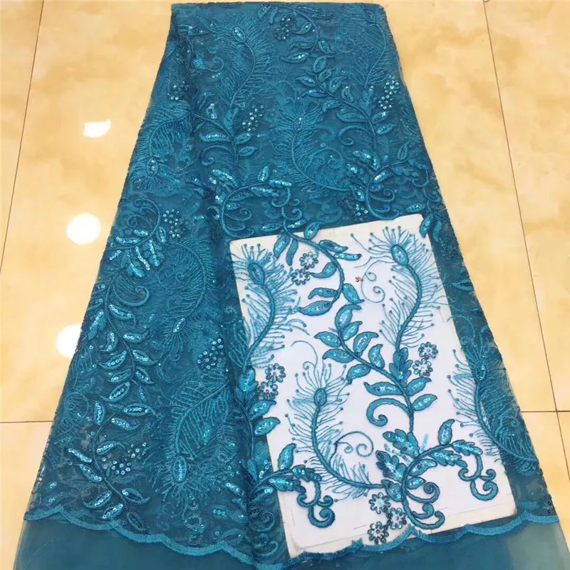 Turquoise Blue Gold White Green African Sequin Lace Fabric 5 yards African Fabric Lace Latest 2019 French Tulle Lace For Wedding
Turquoise Blue Gold White Green African Sequin Lace Fabric 5 yards African Fabric Lace Latest 2019 French Tulle Lace For Wedding