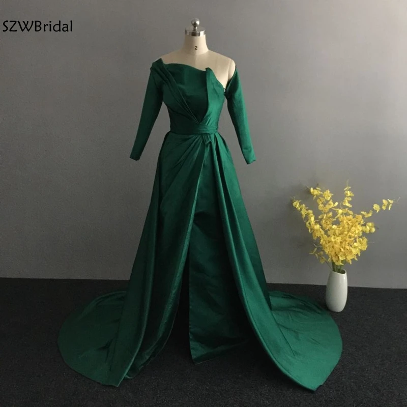 New Arrival Satin Green Long sleeve evening dresses 2019 Cheap evening gowns for women vestido elegante Formal dress Party
New Arrival Satin Green Long sleeve evening dresses 2019 Cheap evening gowns for women vestido elegante Formal dress Party