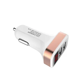 5V 2.1A 2-Port Universial USB Car Charger With LED Screen Smart Phones Charger Adapter Applicable To All Models Car Styling
5V 2.1A 2-Port Universial USB Car Charger With LED Screen Smart Phones Charger Adapter Applicable To All Models Car Styling