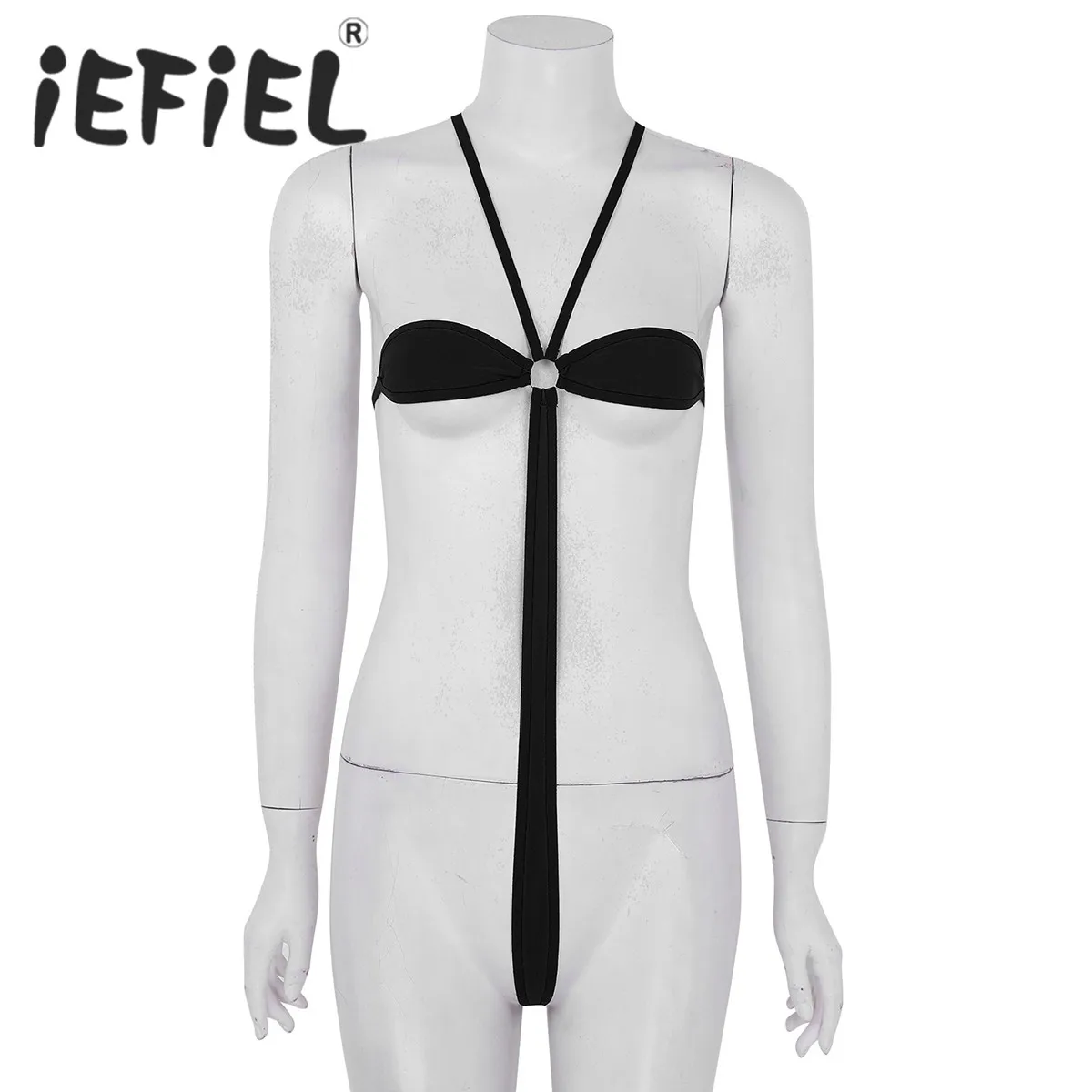 Sexy Women Lingerie Halter Neck Backless High Cut Self-tie Mini Micro Thong Bikini Thongs G-string Nightwear Swimwear Swimsuit
Sexy Women Lingerie Halter Neck Backless High Cut Self-tie Mini Micro Thong Bikini Thongs G-string Nightwear Swimwear Swimsuit