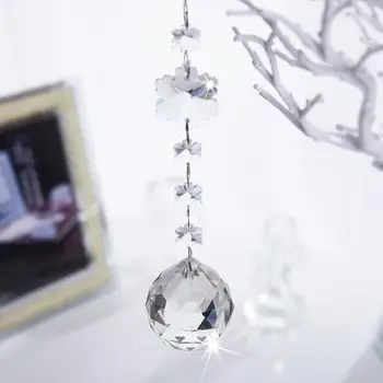 H&D Crystal Clear Glass Snowflake Beads Chain Garland Chandelier Prism Hanging Christmas Wedding Decoration (Clear-Ball Prism)
H&D Crystal Clear Glass Snowflake Beads Chain Garland Chandelier Prism Hanging Christmas Wedding Decoration (Clear-Ball Prism)