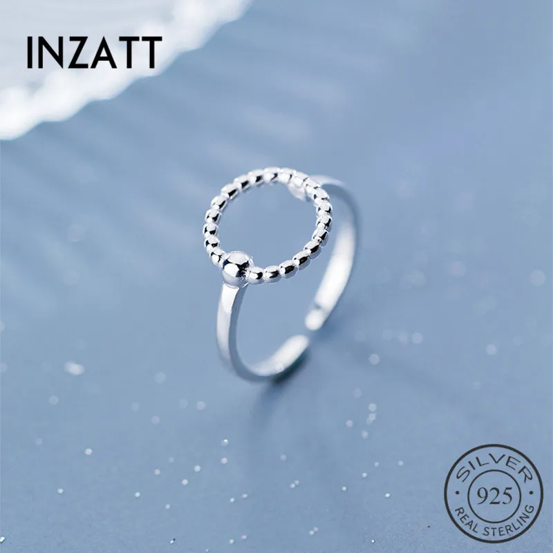 INZATT Real 925 Sterling Silver MInimalist Geometric Hollow Round Adjustable Ring For Women Party Fashion Jewelry Punk Gift 2019
INZATT Real 925 Sterling Silver MInimalist Geometric Hollow Round Adjustable Ring For Women Party Fashion Jewelry Punk Gift 2019