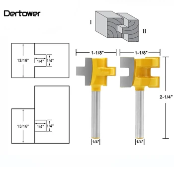 1 set 1/4 Shank Carving Knife Square Tooth T-Slot Tenon Milling Cutter Router Bits for Wood Tool Woodworking 10-25mm Board
1 set 1/4 Shank Carving Knife Square Tooth T-Slot Tenon Milling Cutter Router Bits for Wood Tool Woodworking 10-25mm Board