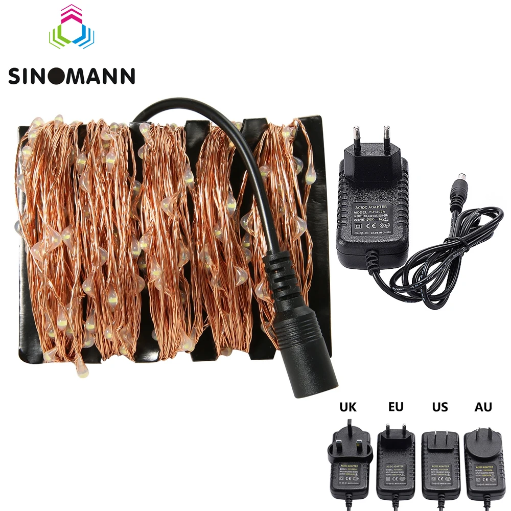 High Quanlity 20M 66ft 200 Leds Copper Wire LED String Light Starry Lights Includes Power Adapter (US,EU Plug)
High Quanlity 20M 66ft 200 Leds Copper Wire LED String Light Starry Lights Includes Power Adapter (US,EU Plug)