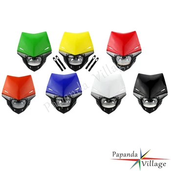 

Papanda Motocross Dirt Bike Headlight Dual Sport Headlamp Lighting for Kawasaki KLX 110 125 150 KLR KDX 250 KX 450