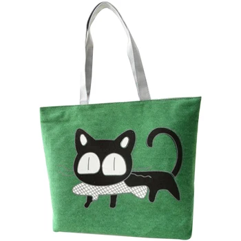 Hot Selling Special Cartoon Cat Fish Canvas Handbag Preppy School Bag for Girls Women's Handbags Cute Bags -B5
Hot Selling Special Cartoon Cat Fish Canvas Handbag Preppy School Bag for Girls Women's Handbags Cute Bags -B5