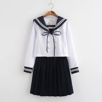 Japanese Style Academic School Uniforms Lovely Girl Cosplay Costume Sailor Collar Teenager Girls Stage Show Suit S M L XL XXL
Japanese Style Academic School Uniforms Lovely Girl Cosplay Costume Sailor Collar Teenager Girls Stage Show Suit S M L XL XXL