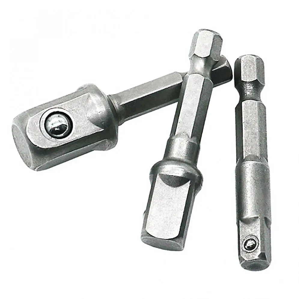 3pcs Chrome Vanadium Steel Socket Adapter Set Hex Shank to 1/4" 3/8" 1/2" Extension Drill Bits Bar Hex Bit Set Power Tools
3pcs Chrome Vanadium Steel Socket Adapter Set Hex Shank to 1/4" 3/8" 1/2" Extension Drill Bits Bar Hex Bit Set Power Tools