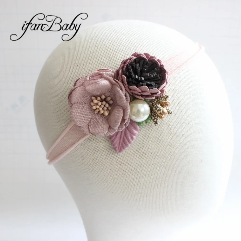 kids girl nylon flower headband (8)