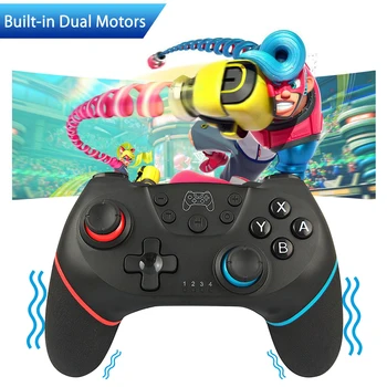 Bevigac Dual Shock Wireless Controller Gamepad Joystick Remote Built-in Motor Gyro Axis for Nintendo Switch NS Pro
Bevigac Dual Shock Wireless Controller Gamepad Joystick Remote Built-in Motor Gyro Axis for Nintendo Switch NS Pro
