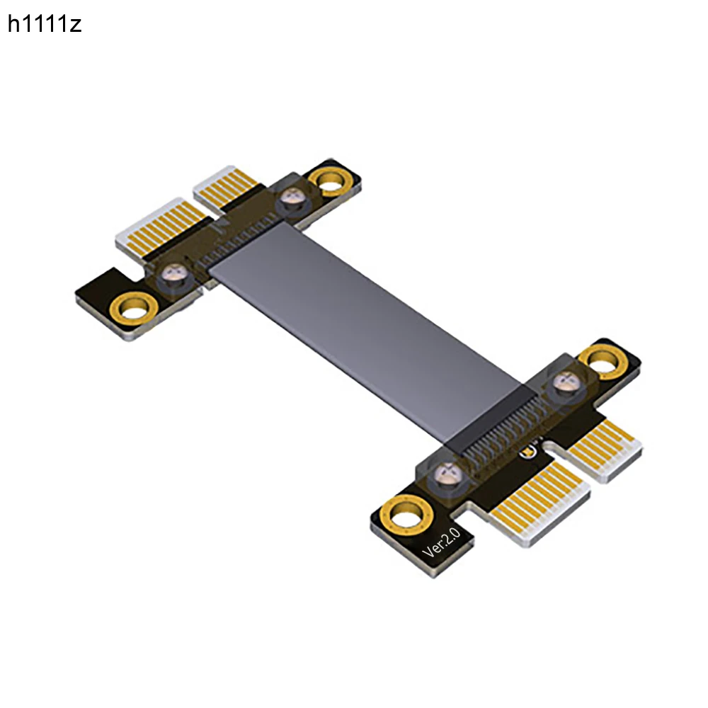 

H1111Z Computer Cables PCI Express Extension Cable PCI-E 1X to 1X Riser Card Graphics Video Card PCIE Extender Ribbon Flex Cable