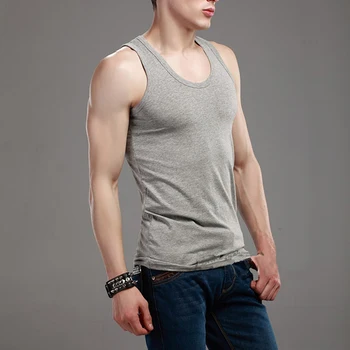 Mens Solid Tank Tops New Fashion Vogue Slim Sleeveless Cotton Vest Plus Size Fitness T-shirts Y1121
Mens Solid Tank Tops New Fashion Vogue Slim Sleeveless Cotton Vest Plus Size Fitness T-shirts Y1121