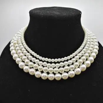 Multilayer Big Small Simulated Pearl Choker Necklace Women Statement Torques Fashion Jewelry Bijoux Femme Gifts Wholesale
Multilayer Big Small Simulated Pearl Choker Necklace Women Statement Torques Fashion Jewelry Bijoux Femme Gifts Wholesale