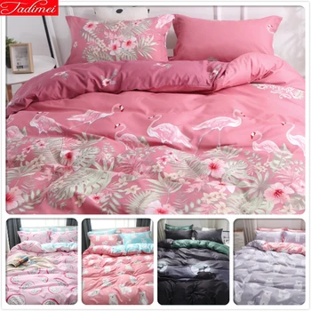 Pink Flamingo Pattern Duvet Cover 3pcs/4pcs Bedding Set Kids Child Soft Cotton Bed Linens Single Twin Queen King Size Bedspreads
Pink Flamingo Pattern Duvet Cover 3pcs/4pcs Bedding Set Kids Child Soft Cotton Bed Linens Single Twin Queen King Size Bedspreads