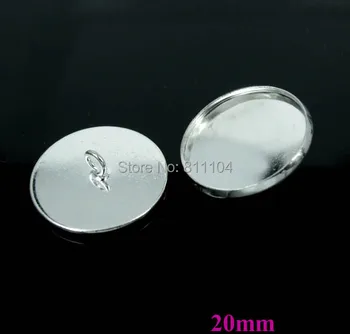 20mm New Rhodium tone Plated Copper Blank Bases Circle Round Bezel Cabochon Settings Caps Buttons Back Loop Findings Wholesale
20mm New Rhodium tone Plated Copper Blank Bases Circle Round Bezel Cabochon Settings Caps Buttons Back Loop Findings Wholesale