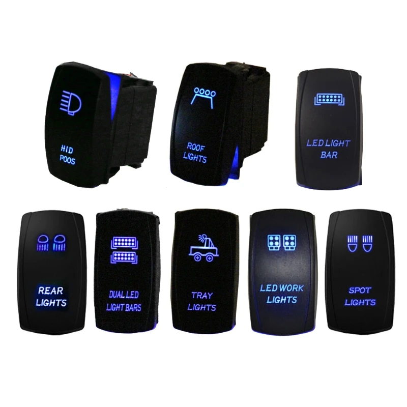 Car Switch 5 PIN Car Marine Boat Rocker Toggle Switch LED Light Bar/ work Light/ Tray Lights/ Spot Lights ON OFF 12V/20A 24V/10A
Car Switch 5 PIN Car Marine Boat Rocker Toggle Switch LED Light Bar/ work Light/ Tray Lights/ Spot Lights ON OFF 12V/20A 24V/10A
