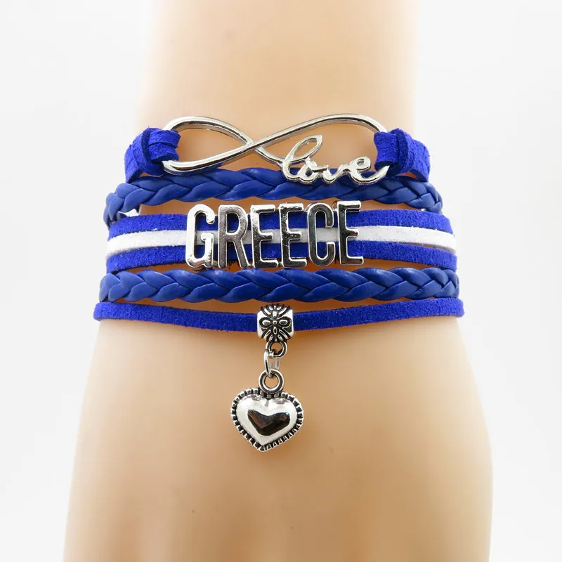 infinity love Greece Bracelet heart Charm bracelet love Greece country flag bracelets & bangles for woman and man jewelry
infinity love Greece Bracelet heart Charm bracelet love Greece country flag bracelets & bangles for woman and man jewelry
