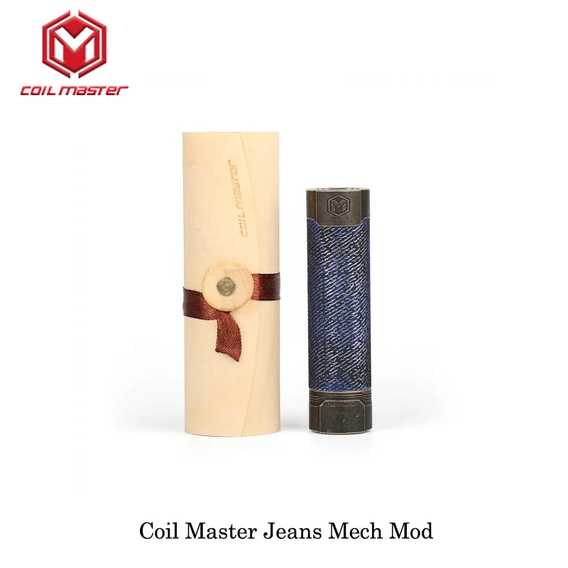 Оригинальный механический мод Coil Master Jeans черный 510 Thread 18650 электронная сигарета