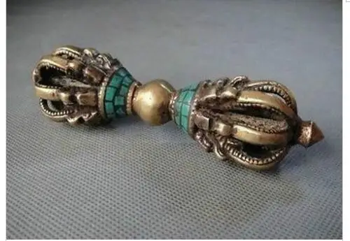 decoration bronze factory Pure Brass Antique ancient copper Tibetan Buddhism Turquoise Buddhist Ritual Tool Hand Vajra Dorje
decoration bronze factory Pure Brass Antique ancient copper Tibetan Buddhism Turquoise Buddhist Ritual Tool Hand Vajra Dorje