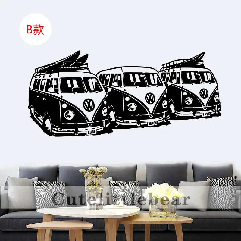 Art Design Wall Sticker 3 Volkswagen Surf Vans Home Decor DIY Car Wall Decals House Decoration Mural
Art Design Wall Sticker 3 Volkswagen Surf Vans Home Decor DIY Car Wall Decals House Decoration Mural