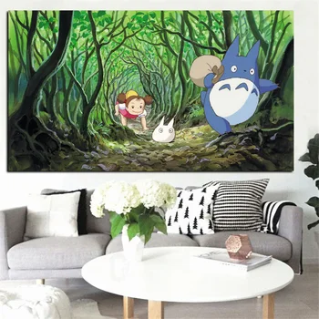 HD Print Japanese Cartoon Animation Art Hayao Miyazaki Totoro Canvas Painting Movie Poster Modern Wall Picture for Living Room
HD Print Japanese Cartoon Animation Art Hayao Miyazaki Totoro Canvas Painting Movie Poster Modern Wall Picture for Living Room