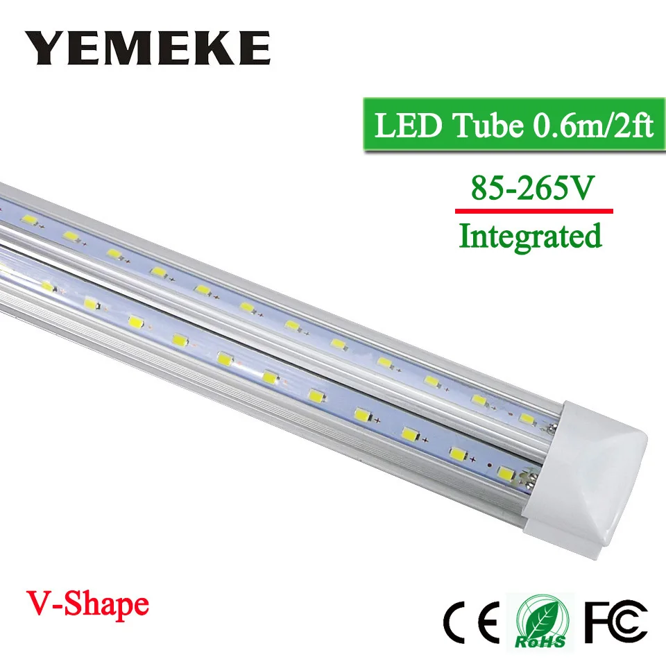 1pcs T8 LED Tube Bulbs 20W 57cm 2Ft LED Fluorescent Light Tube Lamp V Shape Milky/Clear Cover 96LEDs SMD 2835 T8 LED Tube Bulbs
1pcs T8 LED Tube Bulbs 20W 57cm 2Ft LED Fluorescent Light Tube Lamp V Shape Milky/Clear Cover 96LEDs SMD 2835 T8 LED Tube Bulbs