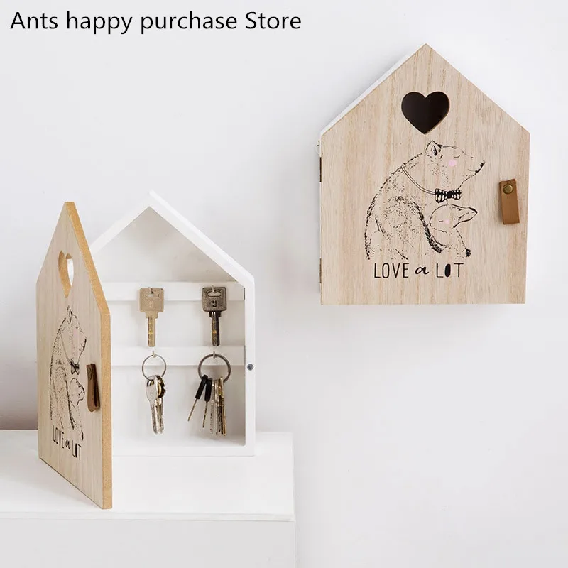 Wood Key Box Bear Wall Hanging Storage Rack Wall Decoration Key Storage Box Shop Porch Door Decor Housekeeper shelves for wall
Wood Key Box Bear Wall Hanging Storage Rack Wall Decoration Key Storage Box Shop Porch Door Decor Housekeeper shelves for wall